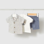3-piece set with newborn overshirt Ref.  25-01205-046