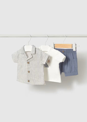 3-piece set with newborn overshirt Ref.  25-01205-046