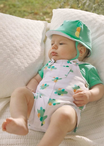 3-piece newborn printed overall set Ref.  25-01624-086