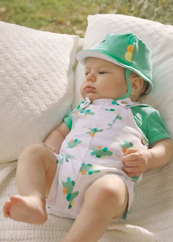 3-piece newborn printed overall set Ref.  25-01624-086