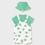 3-piece newborn printed overall set Ref.  25-01624-086