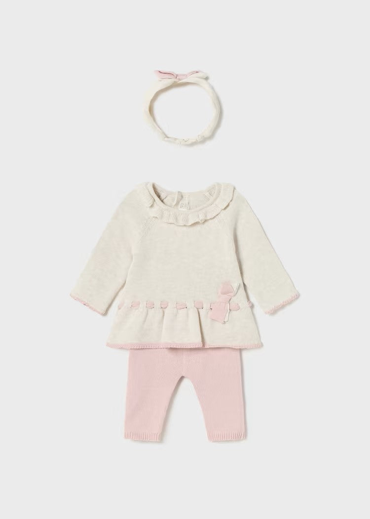 طقم قطني ثلاثي القطع للمواليد من Better Cotton - تصميم Tricot مرجع. 13-02743-022
