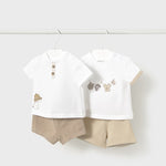 4-piece newborn shorts set Ref.  25-01610-027