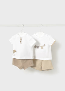 4-piece newborn shorts set Ref.  25-01610-027