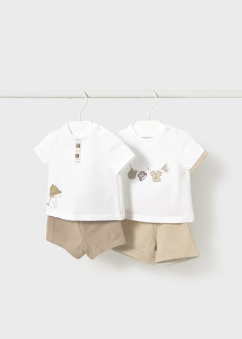 4-piece newborn shorts set Ref.  25-01610-027