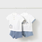 4-piece newborn shorts set Ref.  25-01610-027