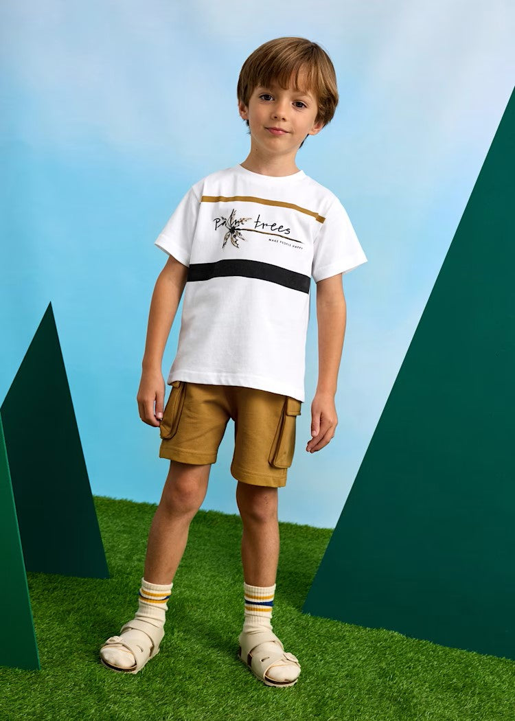 Boy Cargo Shorts and T-Shirt Set Ref. 25-3605-086