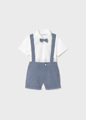 Baby Bermuda shorts and shirt set with bow tie Ref.  25-01250-033