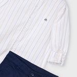 Boy's Bermuda shorts and Mao collar shirt set Ref.  25-03230-011