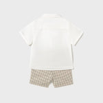 Baby Bermuda shorts and dress shirt set Ref.  25-01251-032