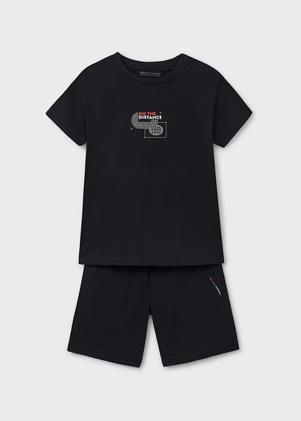 Bermuda shorts and t-shirt set with back print for boys Ref.  25-06681-019