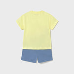 Navy blue baby Bermuda shorts and t-shirt set Ref.  25-01654-031