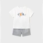 Baby shark shorts and t-shirt set Ref.  25-01253-036