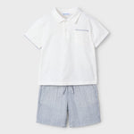 Boy's Bermuda shorts and polo shirt set Ref.  25-03232-036