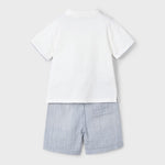 Boy's Bermuda shorts and polo shirt set Ref.  25-03232-036