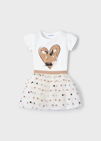 Girl's tulle skirt and t-shirt set Ref.  25-03946-050