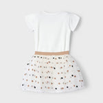 Girl's tulle skirt and t-shirt set Ref.  25-03946-050