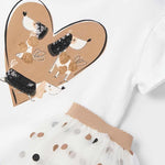 Girl's tulle skirt and t-shirt set Ref.  25-03946-050
