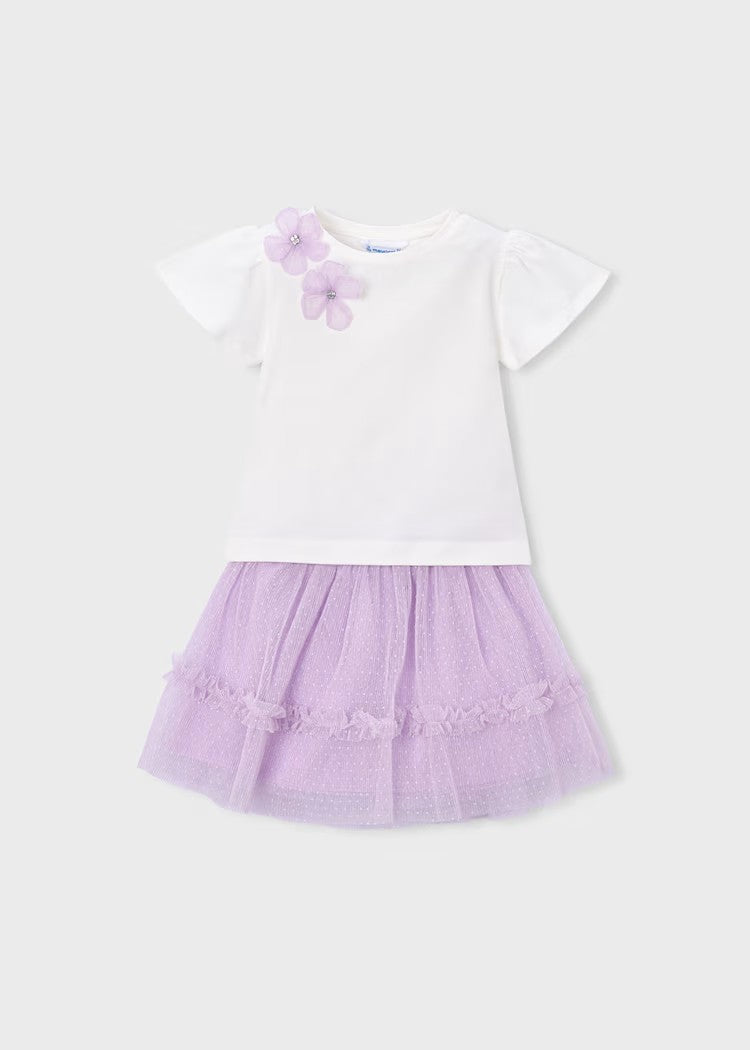 tulle skirt and t-shirt set for girls Ref.  26-3946-81