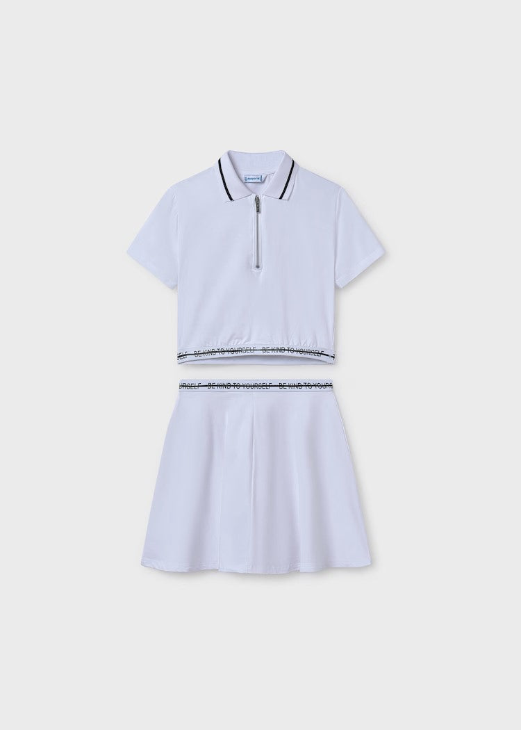 Girl's skirt and polo shirt set Ref.  25-06988-030