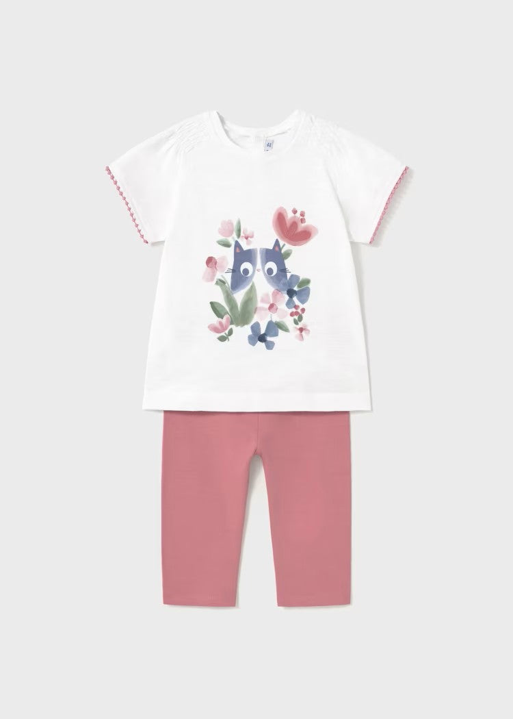 Plain legging and baby t-shirt set Ref.  25-01736-069