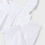 Girl's perforated top and pants set Ref.  25-03561-050