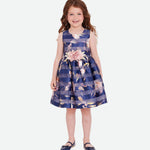 AVERY FLORAL STRIPE PARTY DRESS 11552