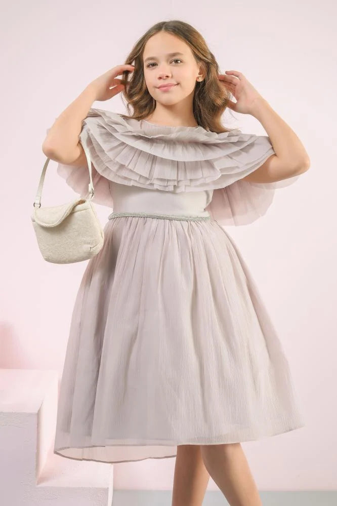 Girls' Luxury Dress with Matching Bag 1508017