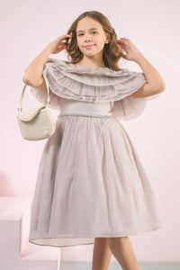 Girls' Luxury Dress with Matching Bag 1508017