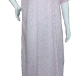 Women's long, short-sleeved cotton dress 25-35-A-3