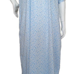 Women's long, short-sleeved cotton dress 25-35-A-2