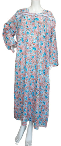 Women's long-sleeved cotton dress 25-36-B-1