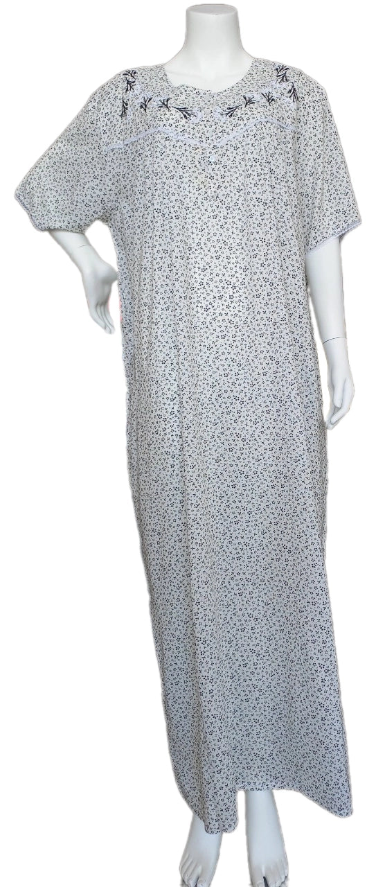 Women's half-sleeve cotton dress 25-34-A-1