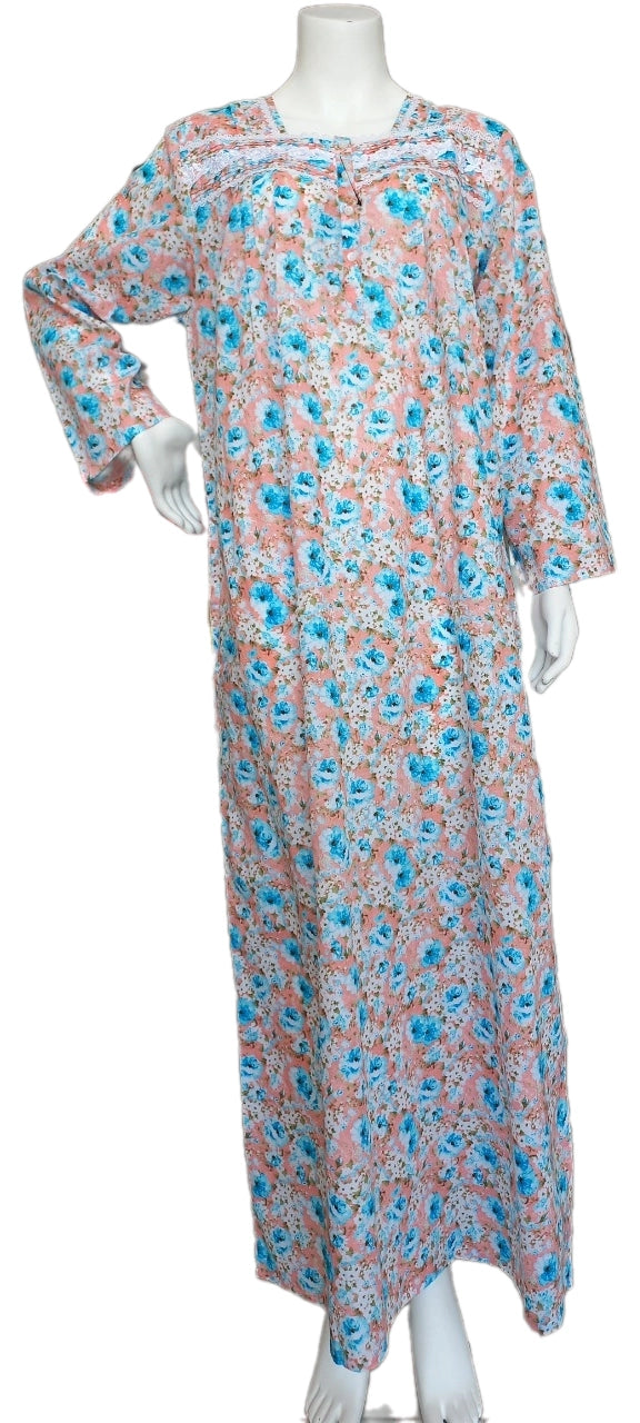 Women's long-sleeved cotton dress 25-37-B-1