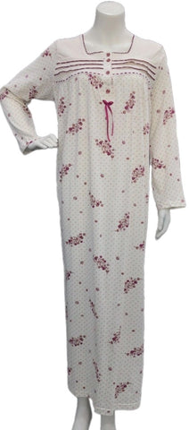 Women's long-sleeved cotton dress VIOLET 538