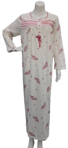 Women's long-sleeved cotton dress PINK 538