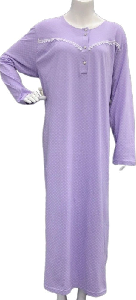 Women's long-sleeved cotton dress VIOLET 51