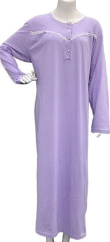 Women's long-sleeved cotton dress VIOLET 51