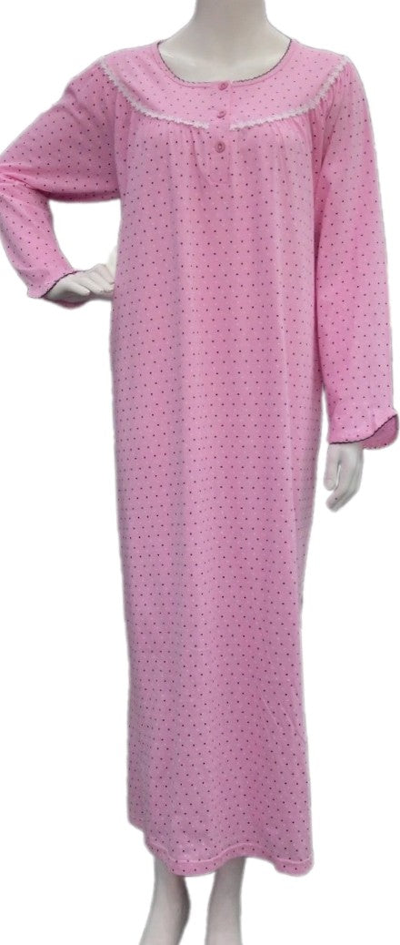 Women's long-sleeved cotton dress201