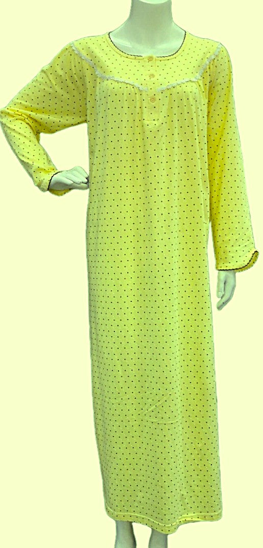 Women's long-sleeved cotton dress 201
