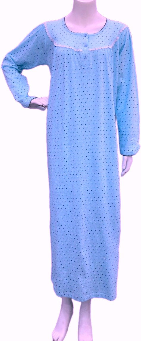 Women's long-sleeved cotton dress 201