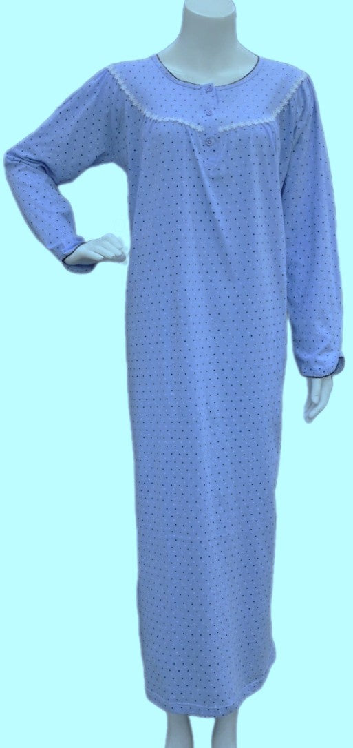 Women's long-sleeved cotton dress 201