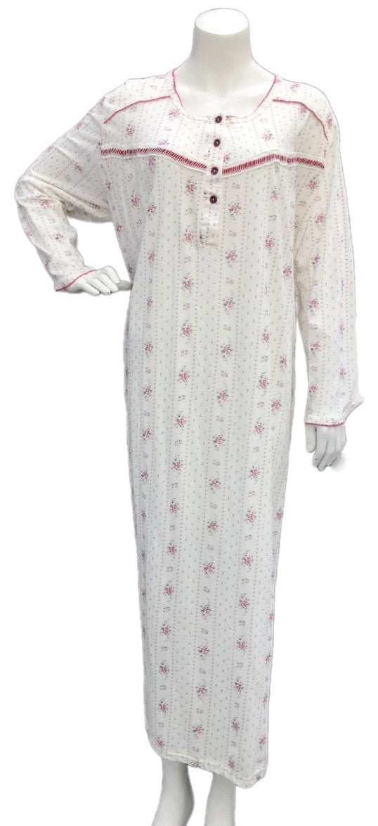 Women's long-sleeved cotton dress132