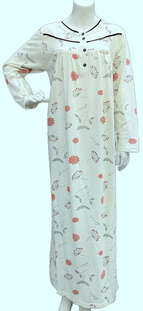 Women's long-sleeved cotton dress 1514