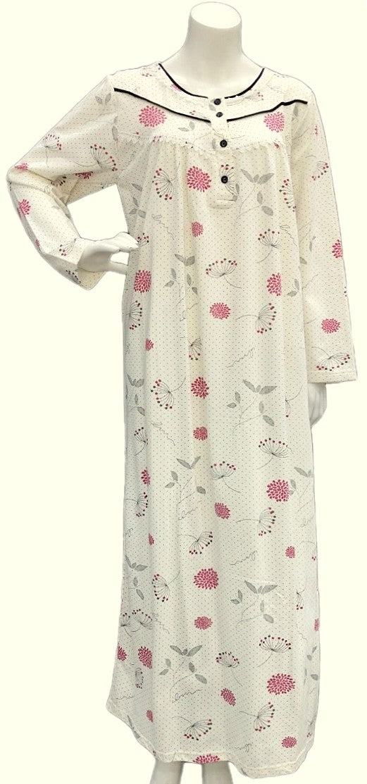Women's long-sleeved cotton dress 1514