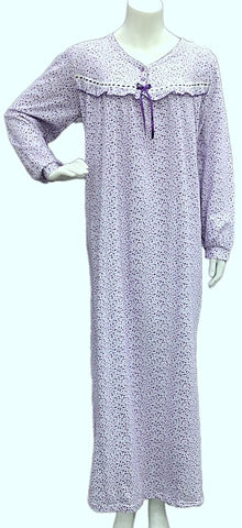 Women's long-sleeved cotton dress 112