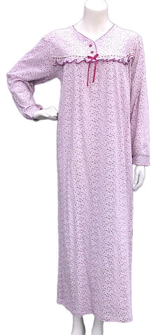 Women's long-sleeved cotton dress 112