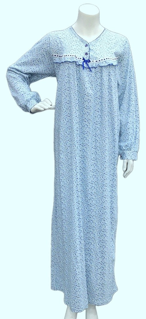 Women's long-sleeved cotton dress 112