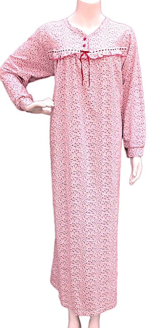 Women's long-sleeved cotton dress 112