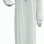 Women's long-sleeved cotton dress GREEN 110